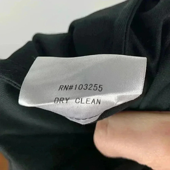 Oak Womens dress size S black wool blend asymmetrical minimalist utilitarian - Picture 9 of 10